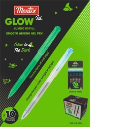 Montex Glow Jumbo Refill Gel Pen - Blue